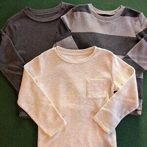 Bundle Boy's Textured Long Sleeve Shirts 5T 💙
